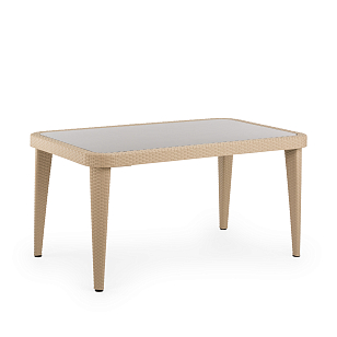 Стол Osaka со стеклянным верхом 90 х 150 Цвет Кофе, садовая мебель