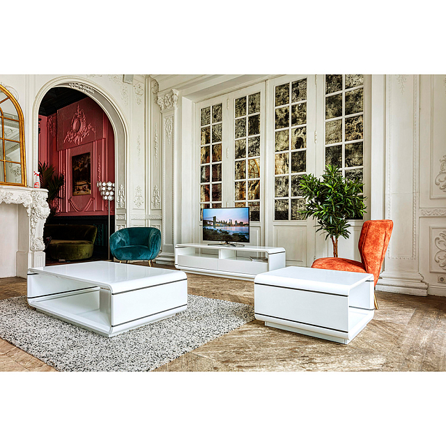 Столик-тумба журнальный Paoli Opus Цвет: белый