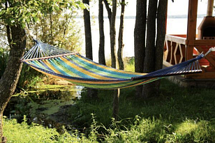 Гамак плетеный MEXICO синий для хобби и пикника