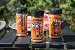 Смесь пряностей для свинины барбекю Rocky’s Rub для приготовления пищи Смесь пряностей для свинины барбекю Rocky’s Rub для сада