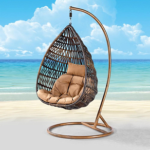 Подвесное кресло Cocoon Chair 910 Brown, садовая мебель
