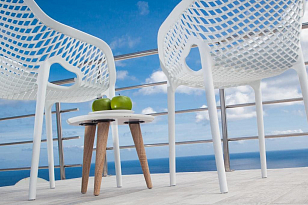 Кресло Siesta Contract Air XL Цвет: белый для дачи Кресло Siesta Contract Air XL Цвет: белый, садовая мебель