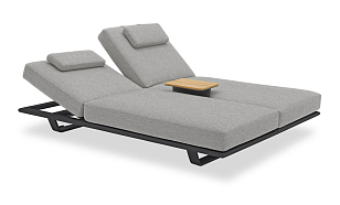 Комплект лежаков Brafritid Gotland антрацит/серый, алюминий, садовая мебель