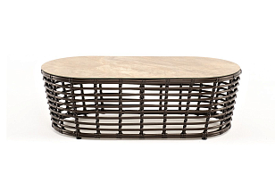 Журнальный столик 4SIS Валенсия, цвет бронзовый, садовая мебель