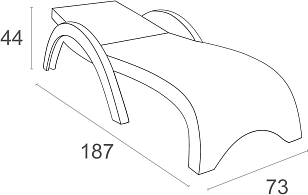 Шезлонг с матрасом GS 1009 (Fiji) Siesta Contract Цвет: коричневый, слоновая кость, садовая мебель