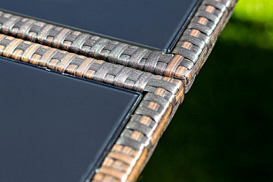 Обеденная группа Joygarden Mykonos темно-коричневый, садовая мебель