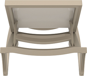 Шезлонг-лежак Siesta Contract Pacific Цвет: бежевый, садовая мебель