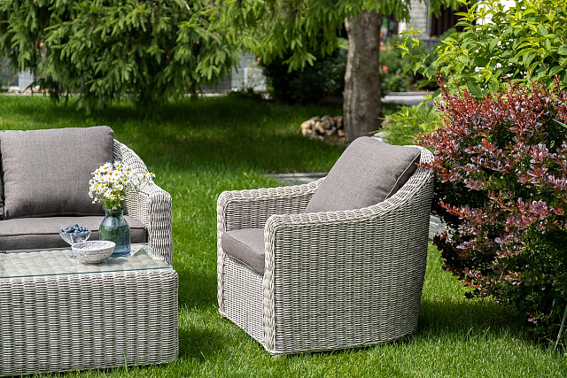 Лаунж зона 4SIS Кон Панна, цвет бежевый 