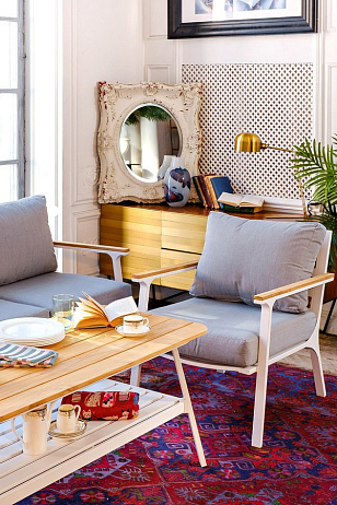 Лаунж зона Joygarden Concorde L белая для дачи Лаунж зона Joygarden Concorde L белая, садовая мебель