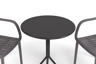 Обеденная группа 4SIS Мохито на 2 персоны, цвет темно-серый, садовая мебель