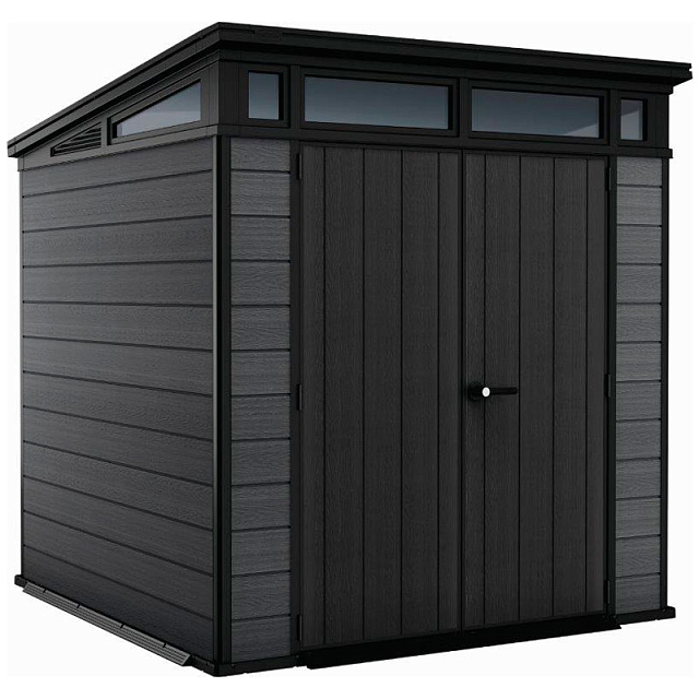 Пластиковый сарай Keter Cortina 7х7 серый 