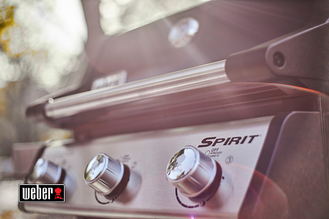 гриль газовый weber spirit e-315 gbs, черный