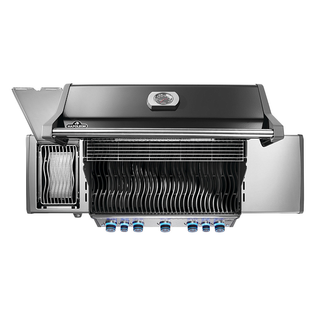 гриль газовый napoleon rogue pro-s 625 черный (с ик горелкой 3/3)