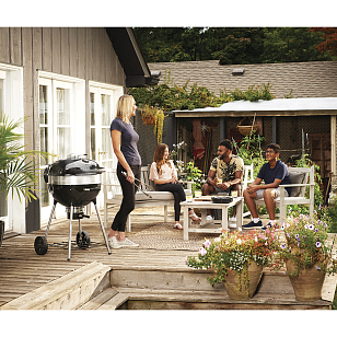 угольный гриль napoleon pro22k-leg