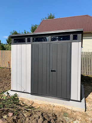 Пластиковый сарай Keter Artisan 9x7 для сада и загородного дома Пластиковый сарай Keter Artisan 9x7, уличное оборудование