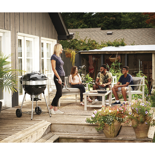 угольный гриль napoleon pro22k-leg