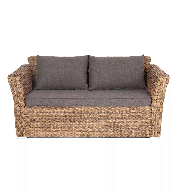 Диван 4SIS Капучино двухместный (гиацинт) Цвет: соломенный 