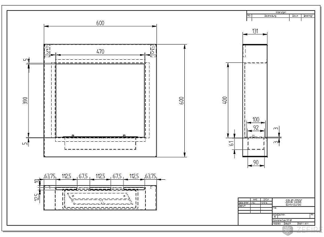 Биокамин ZeFire Orion Qube 600
