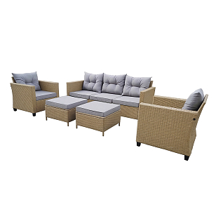 Лаунж-зона 4SIS Бостон, цвет соломенный, садовая мебель