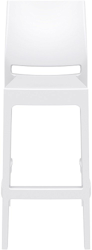 Стул барный Siesta Contract Maya Bar 75 Цвет: белый, садовая мебель