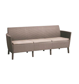 Диван Keter Salemo 3 капучино, садовая мебель