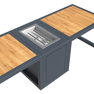 Стол-камин Kaminex Катла, уличное оборудование