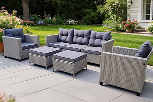 Лаунж-зона 4SIS Бостон, цвет серый, садовая мебель