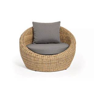 Кресло 4SIS Барселона, цвет соломенный, садовая мебель