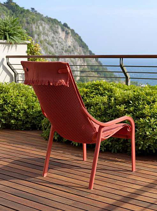 Кресло Nardi Net Lounge Цвет: коралловый для дачи Кресло Nardi Net Lounge Цвет: коралловый, садовая мебель