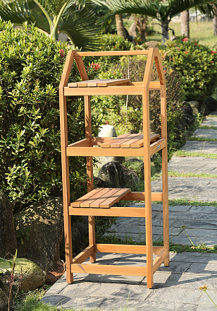 Этажерка из акации Lite natur, садовая мебель