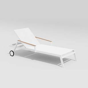 Шезлонг Gardenini Sogno Белый, садовая мебель