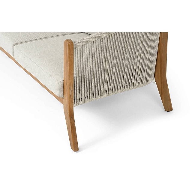 Диван 4SIS Сидней 3-местный, каркас бежевый, роуп бежевый, ткань бежевая 