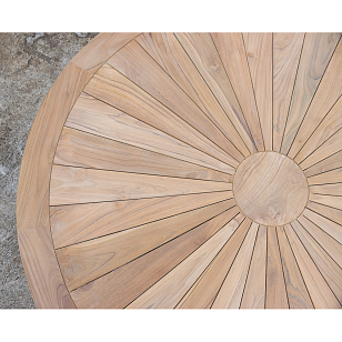 Стол из тика обеденный Lite Cadeo 120, садовая мебель