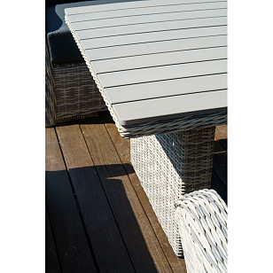 Лаунж зона Lite Venezia (2-местный диван, стол, 2 кресла) Цвет: серый, садовая мебель