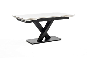 Интерьерный раздвижной стол 4SIS Юпитер Цвет: белый глянцевый для дачи Интерьерный раздвижной стол 4SIS Юпитер Цвет: белый глянцевый, садовая мебель