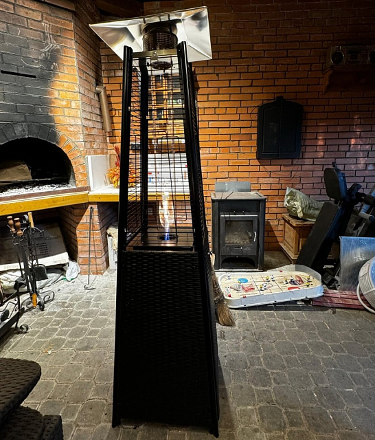 Уличный газовый обогреватель WWT 13I Rotang Black Mini 