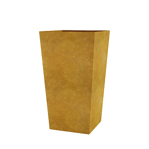 Кашпо Concretika Conic Gold, уличное оборудование