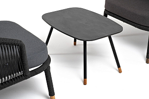 Лаунж-зона 4SIS Верона 5-местная, каркас темно-серый, роуп темно-серый для дачи Лаунж-зона 4SIS Верона 5-местная, каркас темно-серый, роуп темно-серый, садовая мебель