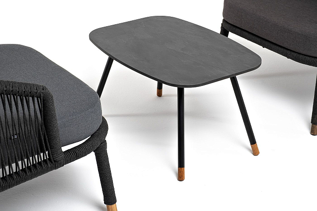 Лаунж-зона 4SIS Верона 5-местная, каркас темно-серый, роуп темно-серый 