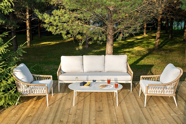 Лаунж-зона 4SIS Венеция, цвет соломенный 