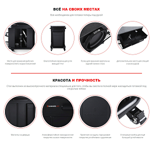 Керамический гриль яйцо Kamado Classic Joe II Red с тележкой