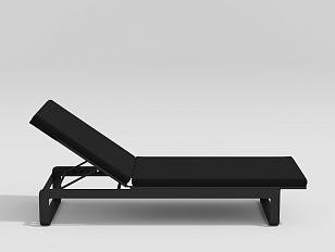 Шезлонг Gardenini Villino black, садовая мебель