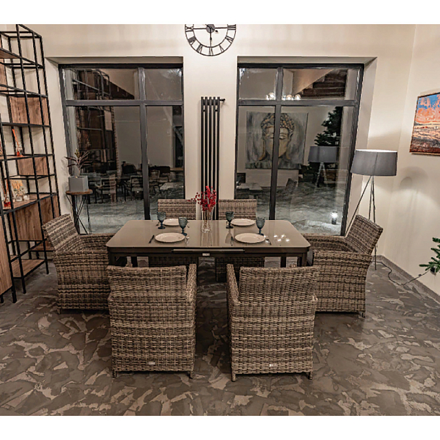 Обеденный комплект Lite Ludwig + Fiona серый 