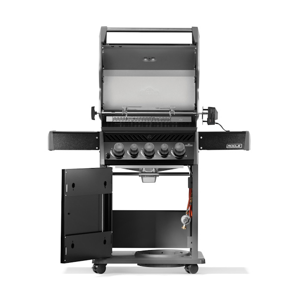 гриль газовый napoleon rogue 425 rsb (с конфоркой и вертелом)