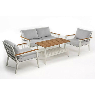 Лаунж зона Joygarden Concorde M белая, садовая мебель