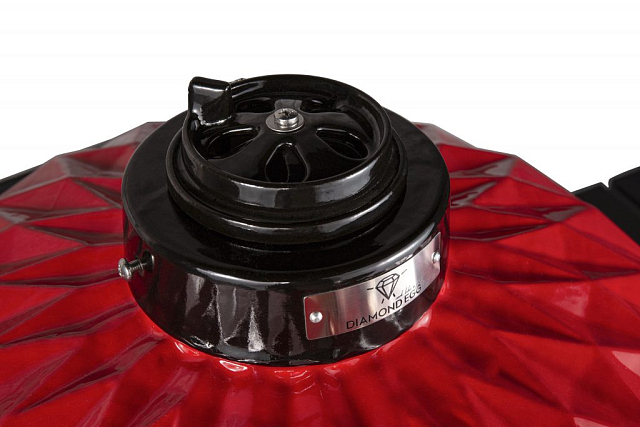 гриль керамический diamond egg xl цвет: красный