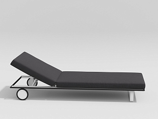 Шезлонг Gardenini Hacienda White dark, садовая мебель