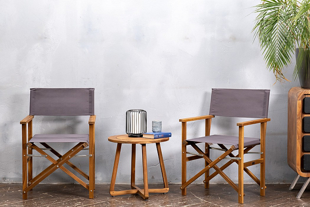 Стул из акации Joygarden Director темно-серый 