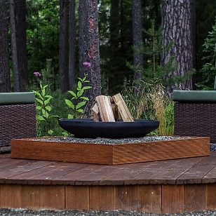 Чугунная чаша для огня без основания Concretika Iron A 60, уличное оборудование