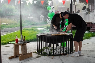 Гриль-очаг Elbrus Home Домбай Ø100 (Термостойкая эмаль) для сада